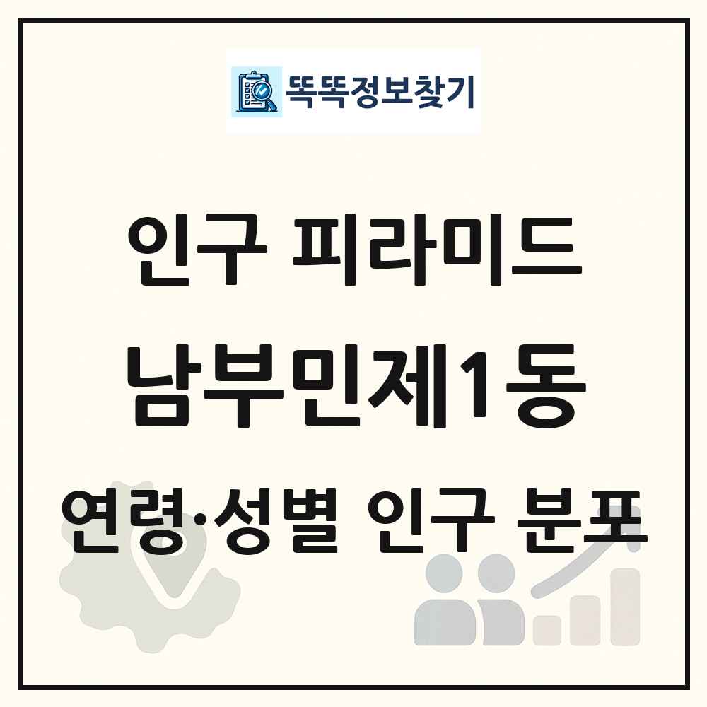 남부민제1동 인구 피라미드 링크 그림
